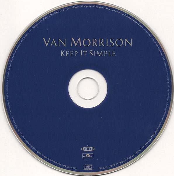 Van Morrison - Keep it Simple (2008 CD) VG+