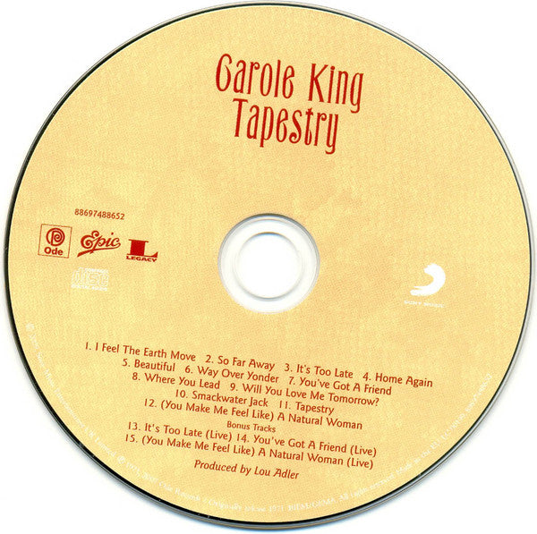 Carole King - Tapestry (2009 Expanded Edition CD) VG+