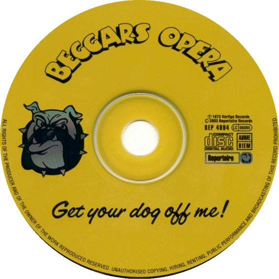 Beggars Opera - Get Your Dog Off Me! (2003 German CD) Mint