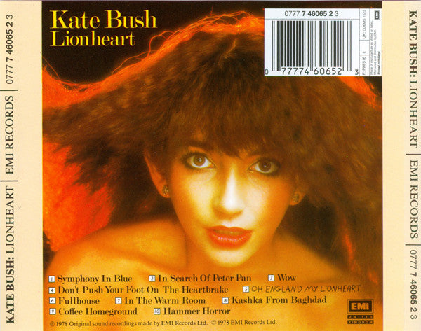 Kate Bush - Lionheart (CD Album) NM