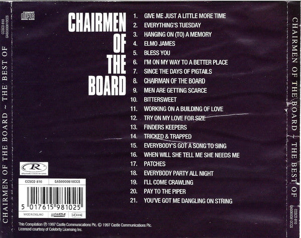 Chairmen of the Board - The Best of (1997 CD) NM