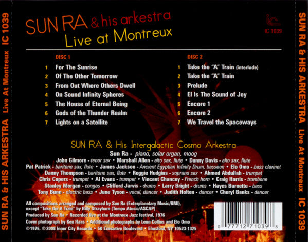 Sun Ra & his Arkestra - Live at Montreux (2008 DCD) NM
