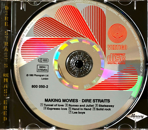 Dire Straits - Making Movies (1996 SBM Remasters CD) Mint