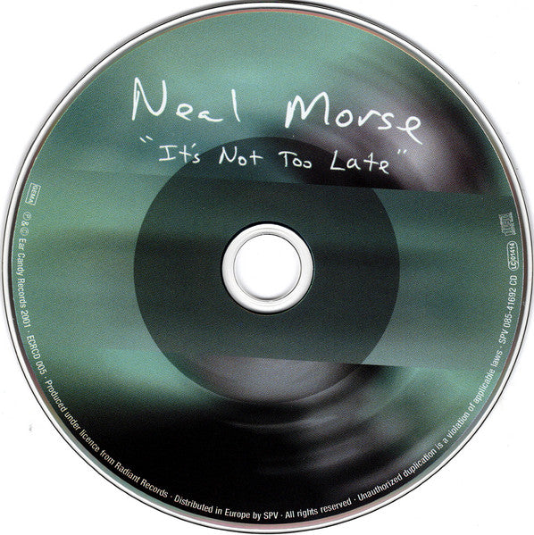 Neil Morse - It's Not Too Late (2001 Prog Rock CD) VG+