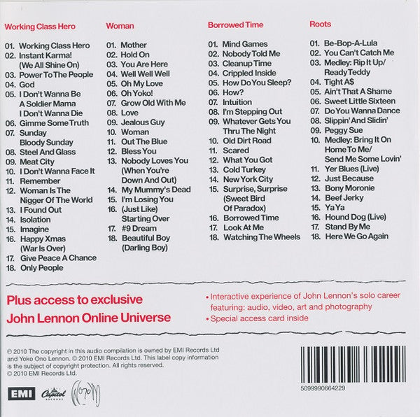John Lennon - Gimme Some Truth (2010 4 x CD Box Set) Mint