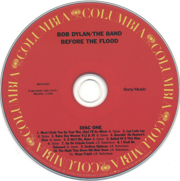 Bob Dylan / Band - Before the Flood (2009 Remaster DCD) Mint