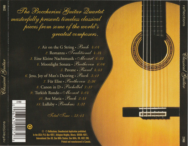 Boccherini Guitar Quartet - Classical Guitar (2002 Canada CD) Mint