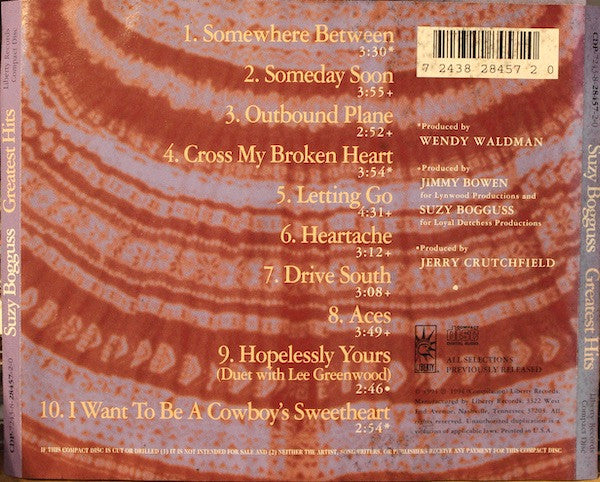 Suzy Bogguss - Greatest Hits (1994 US CD) VG+