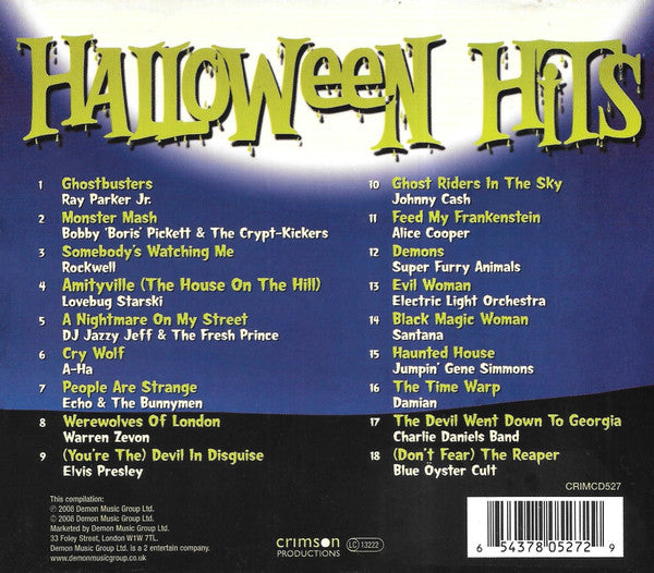 Various - Halloween Hits (2009 CD) VG+