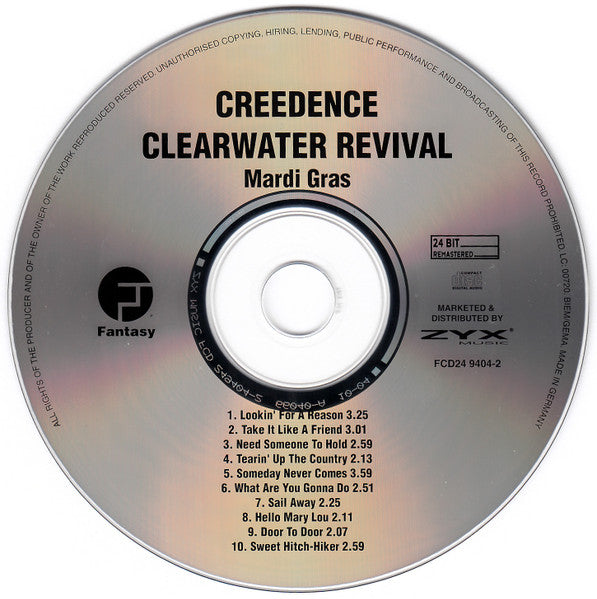 Creedence Clearwater Revival - Mardi Gras (24 Bit Remastered CD) Mint