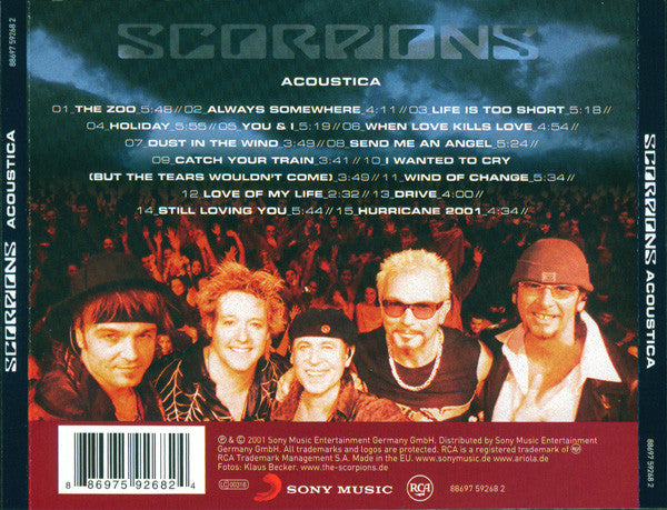 Scorpions - Acoustica (2011 CD) VG+