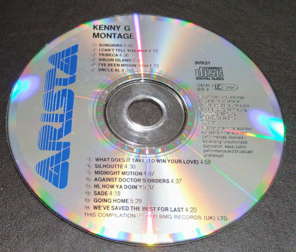 Kenny G - Montage (1990 CD) VG+