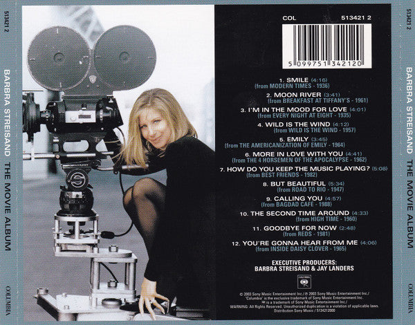 Barbra Streisand - The Movie Album (2003 CD) NM