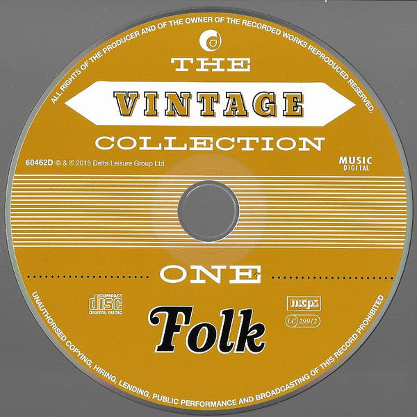 Various - The Vintage Folk Collection Folk (2015 TCD) Mint