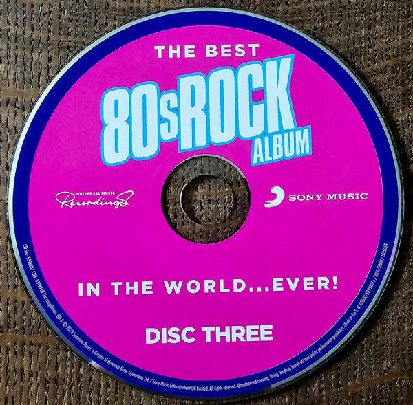 Various - The Best 80s Rock Album in the World Ever (2023 3 CD Set) Sealed