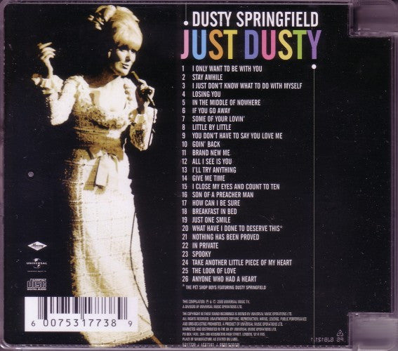 Dusty Springfield - Just Dusty (2009 CD) Mint