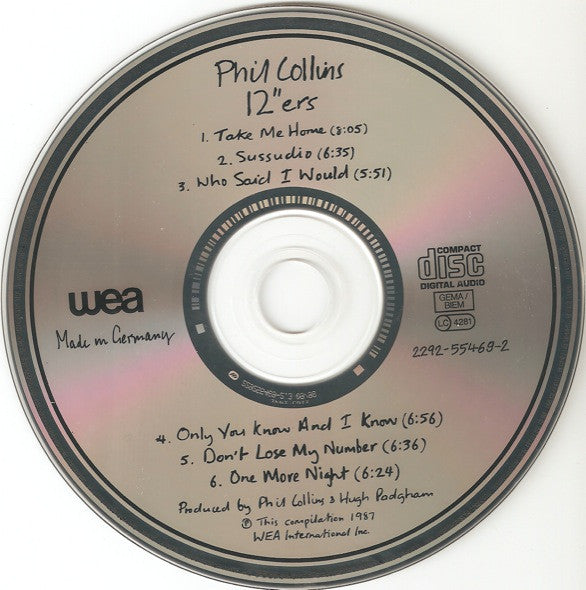 Phil Collins - 12" ers (Rare 1998 CD) Mint