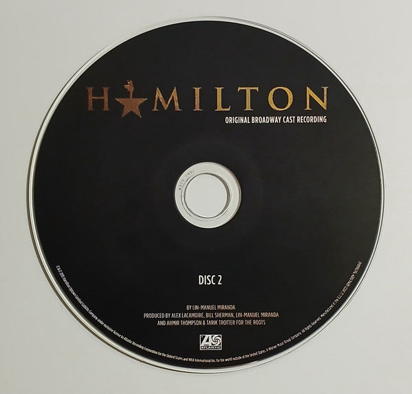 Lin-Manuel Miranda - Hamilton ~ An American Musical (2015 O.C.R DCD) Mint
