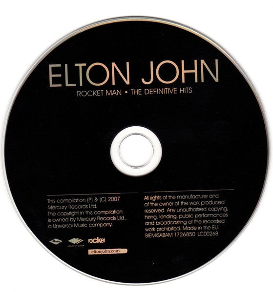 Elton John - Rocket Man ~ The Definitive Hits (2007 CD) NM