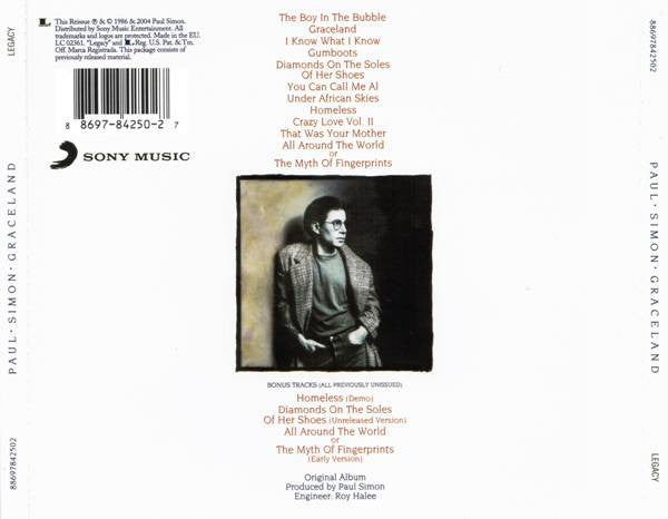 Paul Simon - Graceland (2004 Expanded & Remastered CD) NM