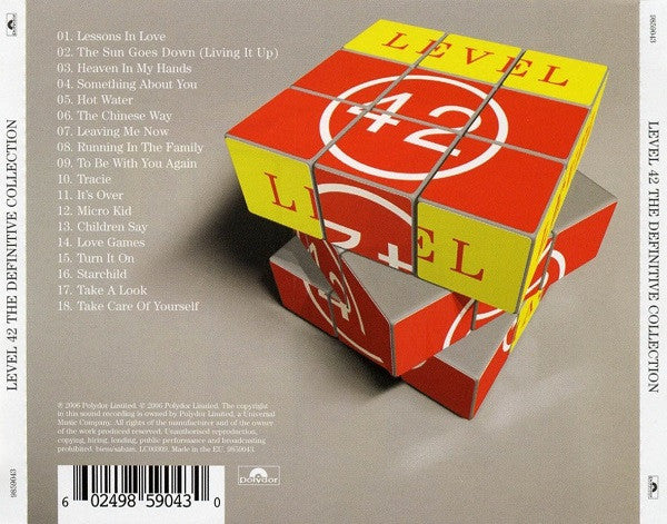 Level 42 - The Definitive Collection (2006 CD) NM