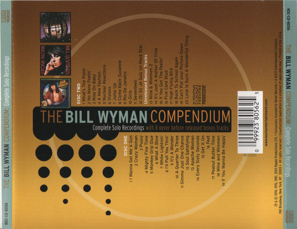 Bill Wyman - The Bill Wyman Compendium (2001 US Only DCD) Mint