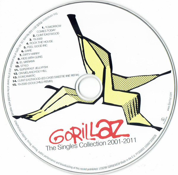 Gorillaz - The Singles Collection 2001-2011 (2011 CD) NM