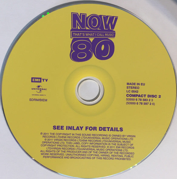 Various - Now Thats What I Call Music 80  (2011 DCD) VG+