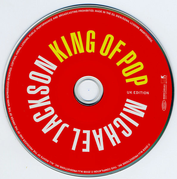 Michael Jackson - King of Pop (2008 UK Edition CD) Mint