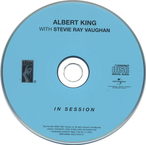 Albert King with Stevie Ray Vaughan - In Session (1999 CD) VG+