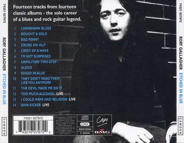 Rory Gallagher - Etched in Blue (1998 CD) Mint