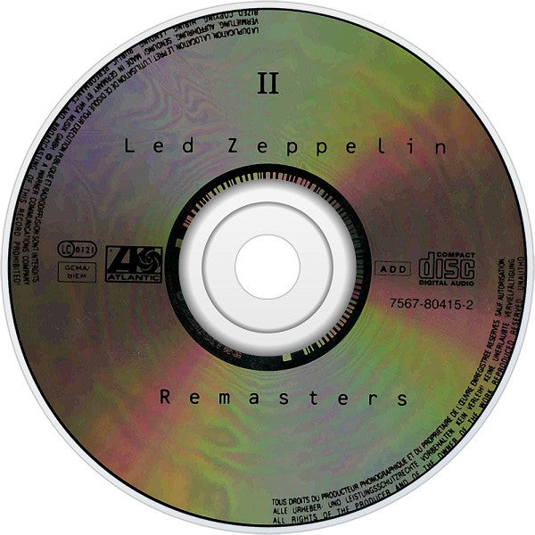 Led Zeppelin - Remasters (1999 DCD) Mint