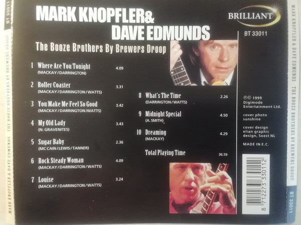 Mark Knopfler & Dave Edmunds - The Booze Brothers (1999 CD) Mint
