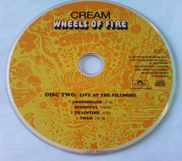 Cream - Wheels of Fire (1997 Remaster DCD) Mint