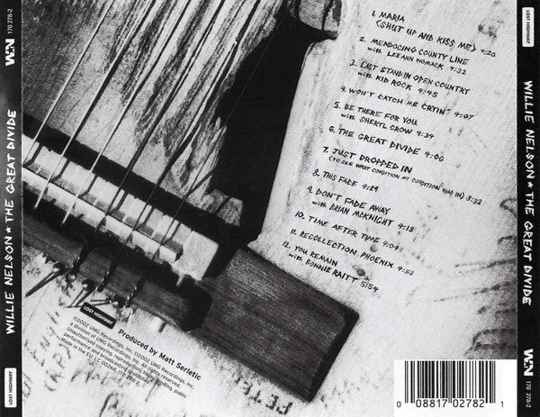 Willie Nelson - The Great Divide (2002 CD) VG+