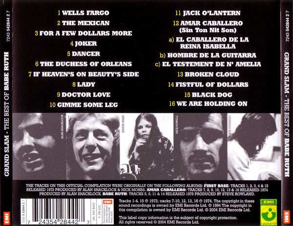 Babe Ruth - Grand Slam ~ Best of (2004 Harvest CD) VG+