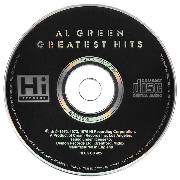 Al Green - Greatest Hits (1998 CD) VG+