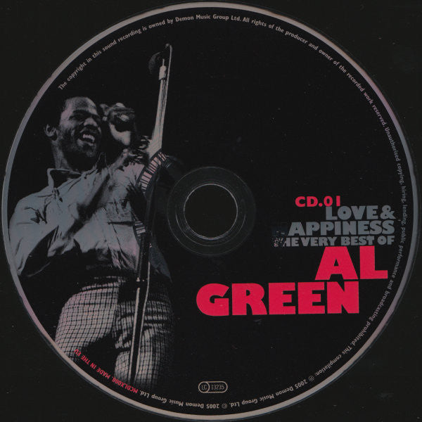 Al Green - Love & Happiness ~ Very Best of (2005 DCD) VG+