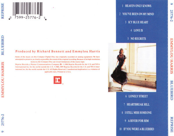 Emmylou Harris - Bluebird (1989 US CD) Mint