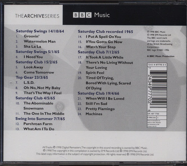 Manfred Mann - BBC Sessions (1998 BBC Archives CD) NM