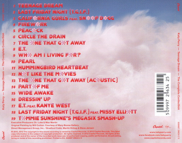 Katy perry - Teenage Dream ~ Complete Confection (Ltd Edition CD) NM