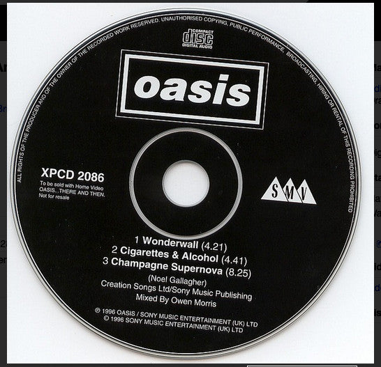 Oasis - ...There and Then (2014 Promo CD) NM