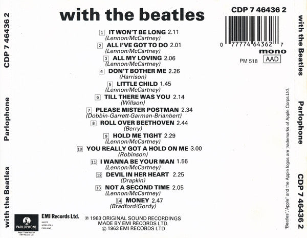 Beatles - With The Beatles (PM518 CD) Mint