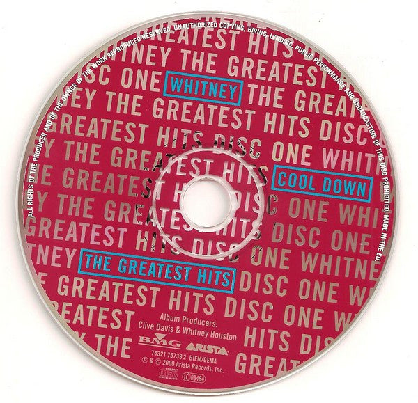 Whitney Houston - The Greatest Hits (Double CD) VG+
