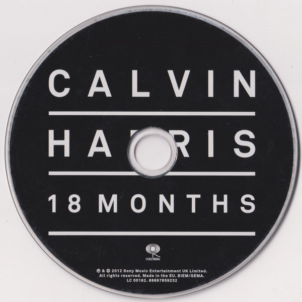 Calvin Harris - 18 Months (2012 CD) NM