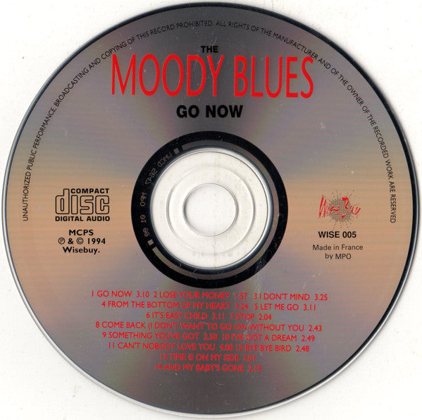 Moody Blues - Go Now (1994 CD) Mint