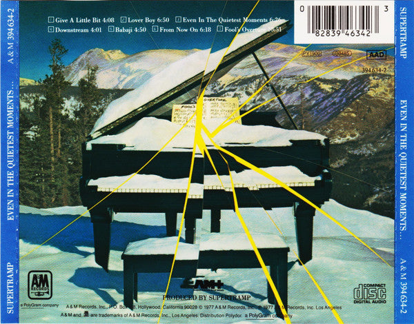 Supertramp - Even in the Quietest Moments (Audio master + CD) VG+
