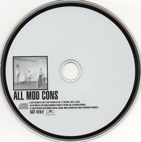 Jam - All Mod Cons (1997 Jam Remasters CD) NM