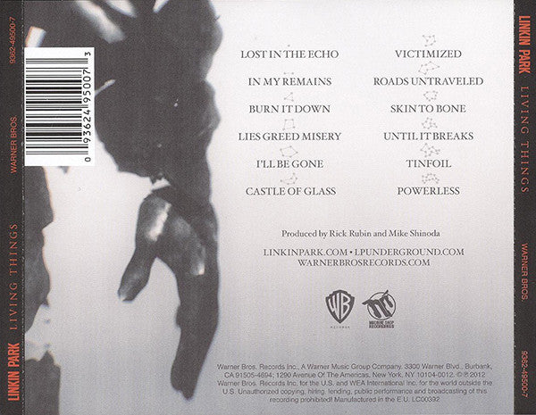 Linkin Park - Living Things (2012 CD) VG+
