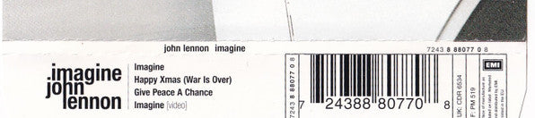 John Lennon - Imagine (1999 Enhanced CD Single) Mint